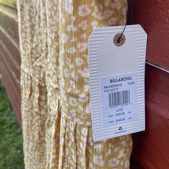 NWT Billabong You Got It Spaghetti Strap Mini Dress Women's Size L - Picture 8 of 12